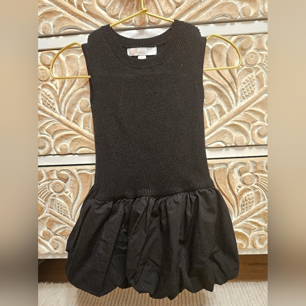 GB girls Black Sleeveless Bubble Dress